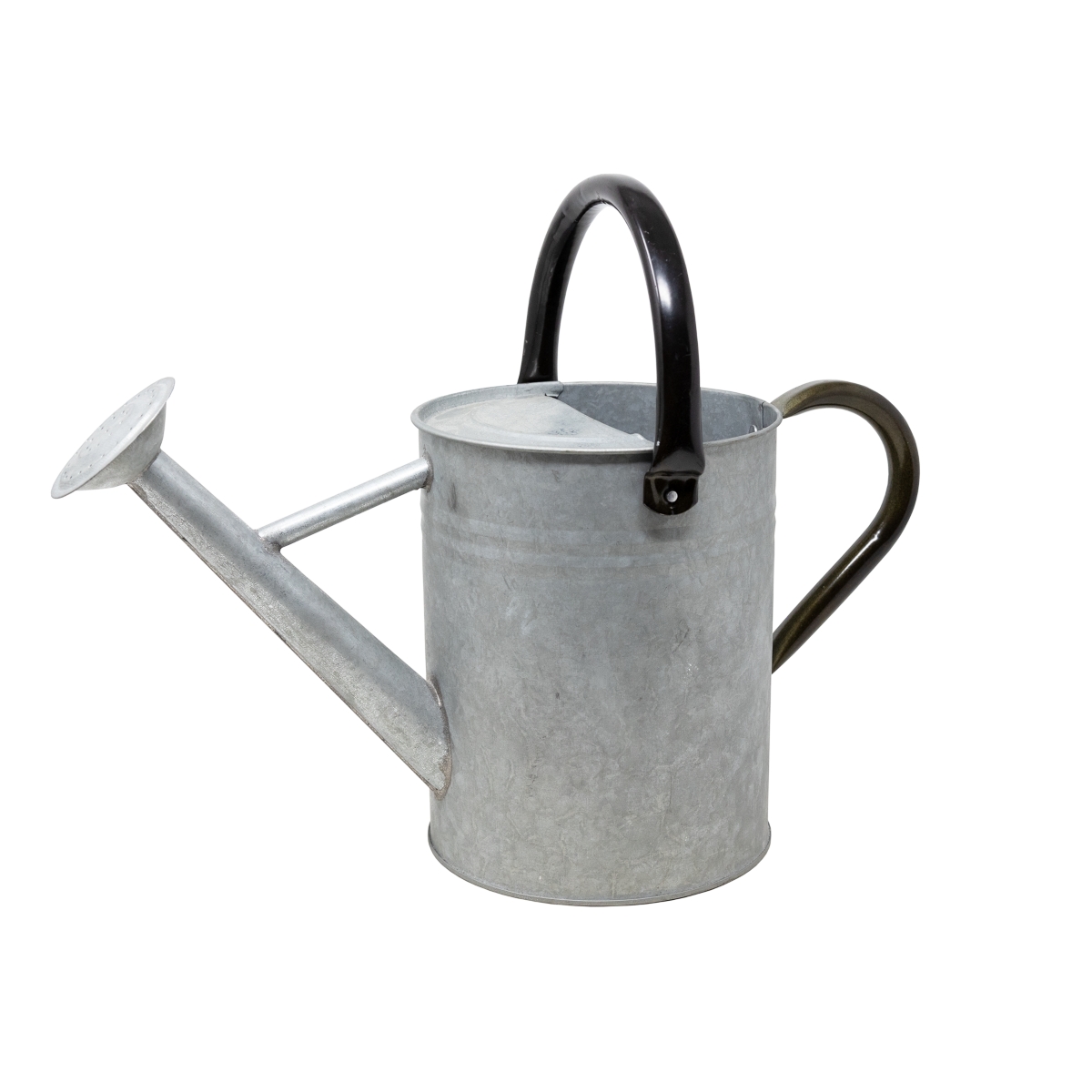 Metal Watering Can, Vintage Aged Galvanized, 1 Gallon - Silver