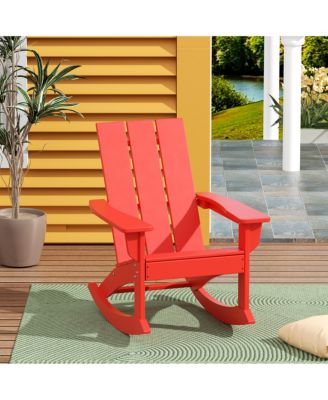 Modern Adirondack Outdoor Rocking Chair