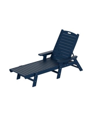Adirondack Outdoor Chaise Lounge for Patio Garden Poolside