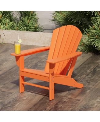 All-Weather Contoured Outdoor Poly Adirondack Chair