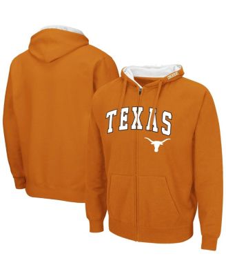 Men's Texas Orange Texas Longhorns Arch & Team Logo 3.0 Full-Zip Hoodie
