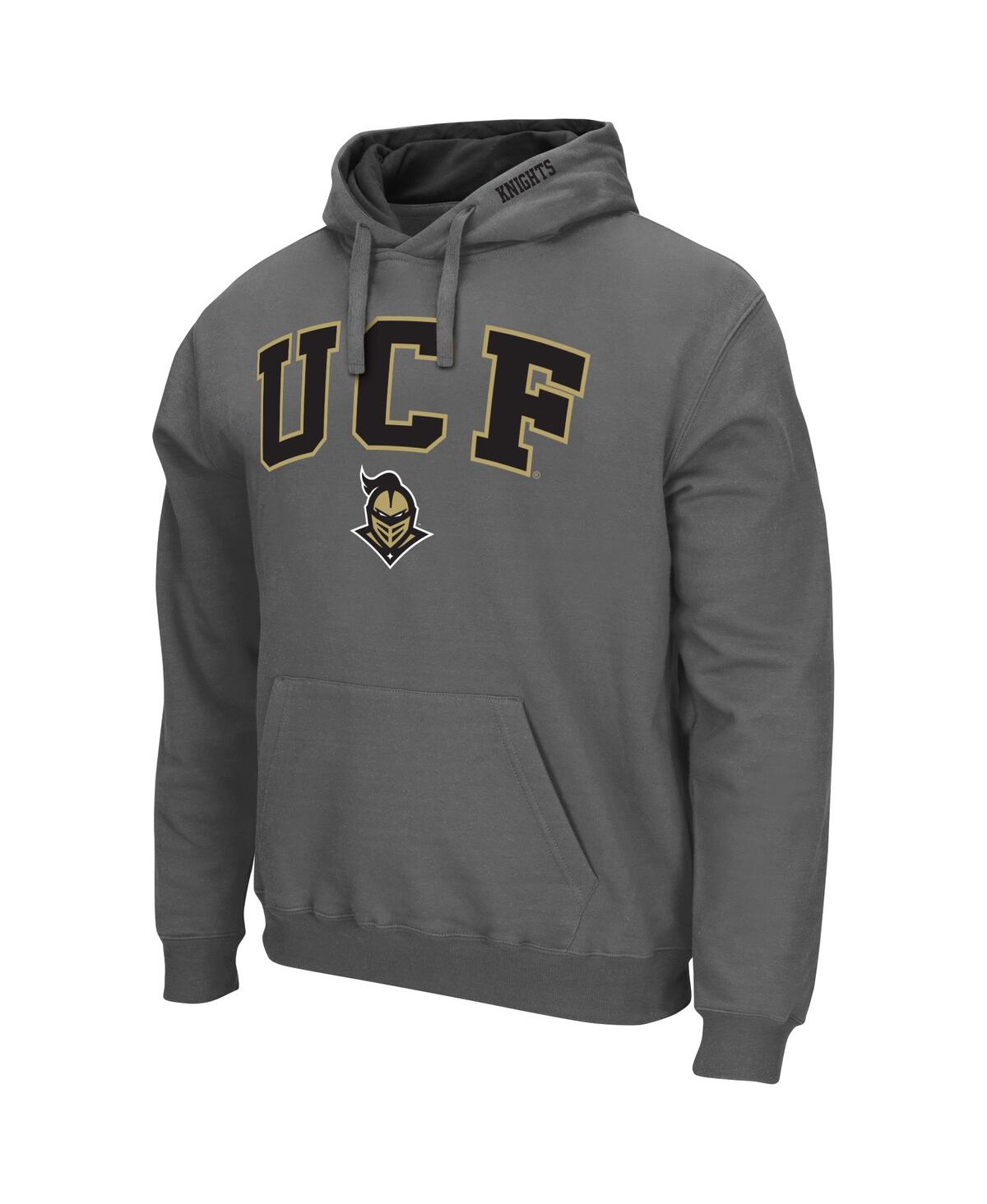 Shop Colosseum Men's  Charcoal Ucf Knights Arch & Logo Pullover Hoodie