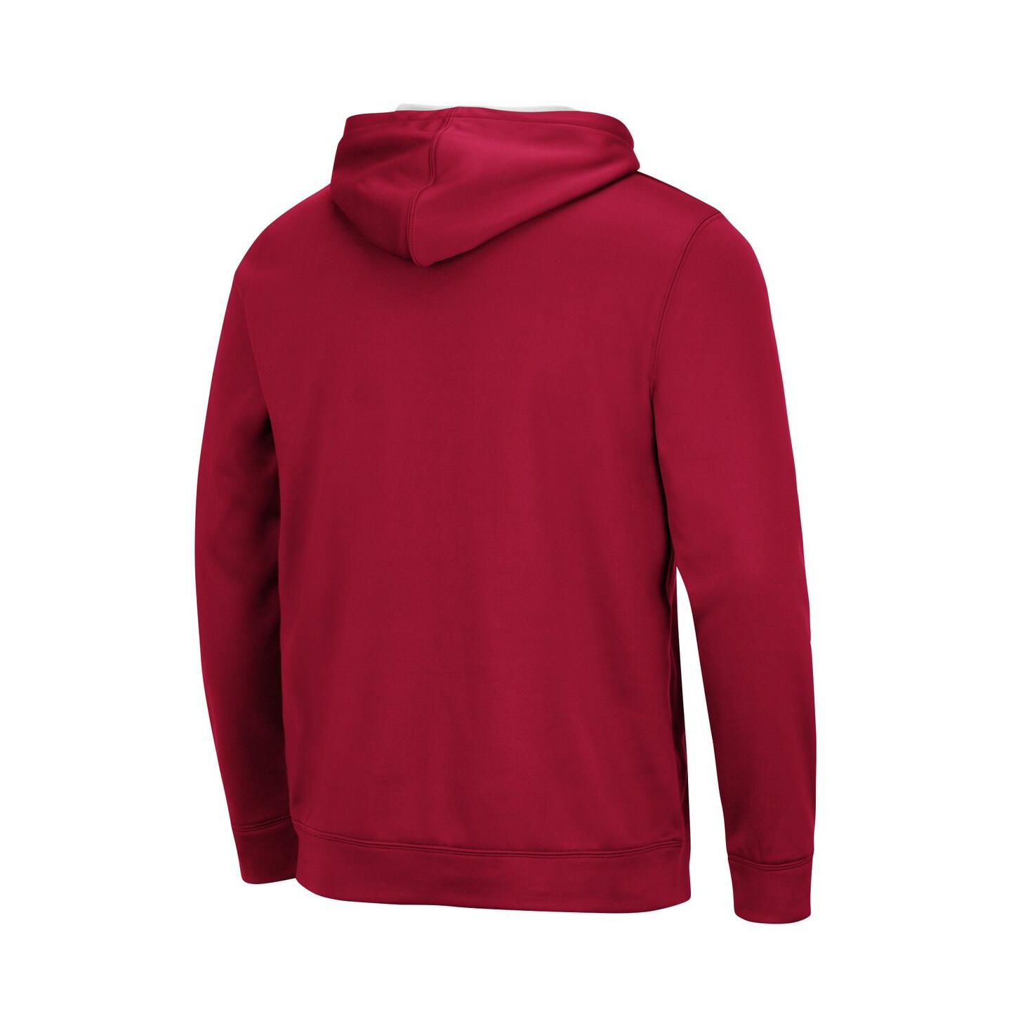 Мужское худи Colosseum Oklahoma Sooners Slash Stack 2.0 Pullover, цвет: Малиновый — фото 3
