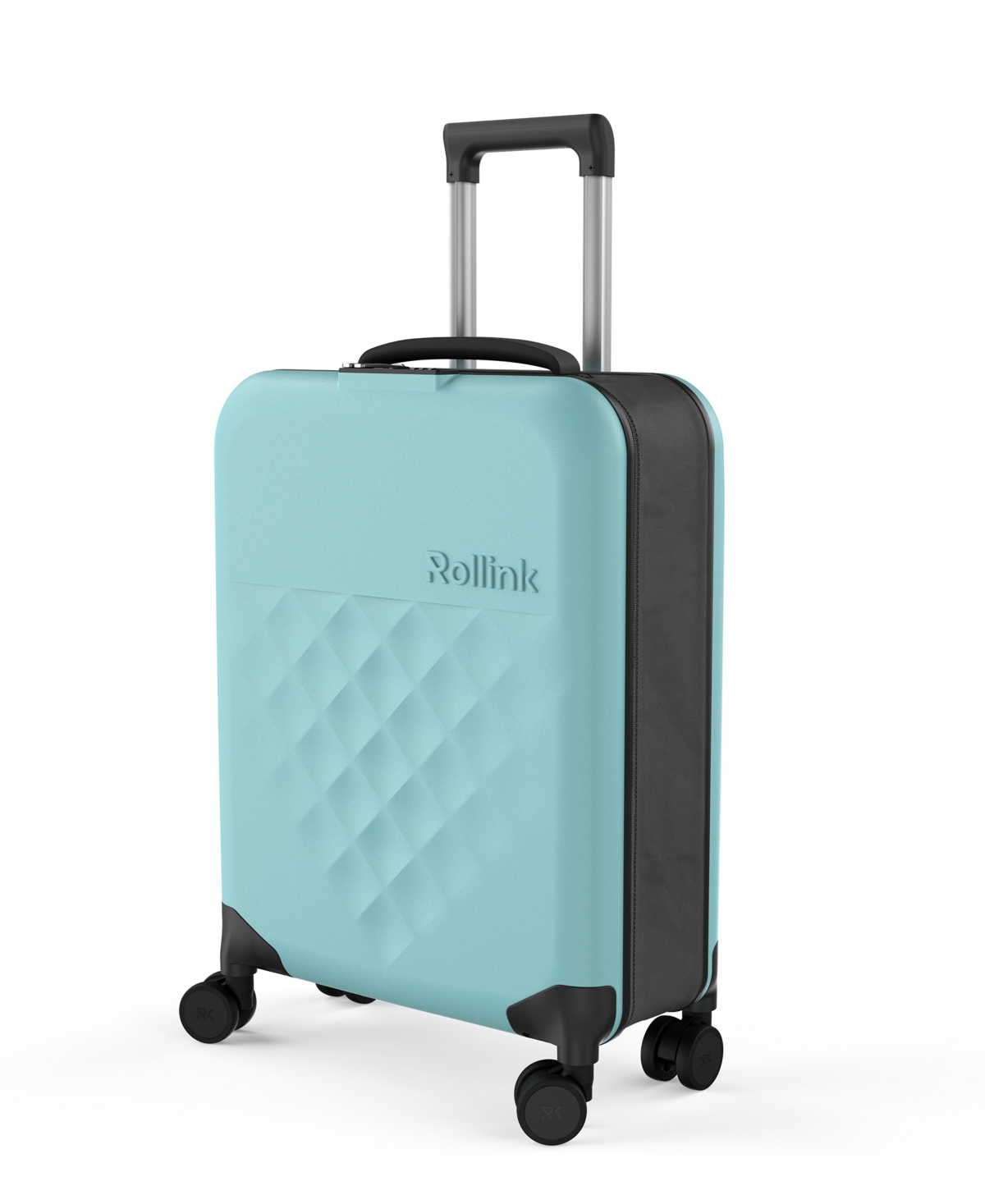 Rollink Flex 360 International 21" Carry-on Spinner Suitcase In Aqua