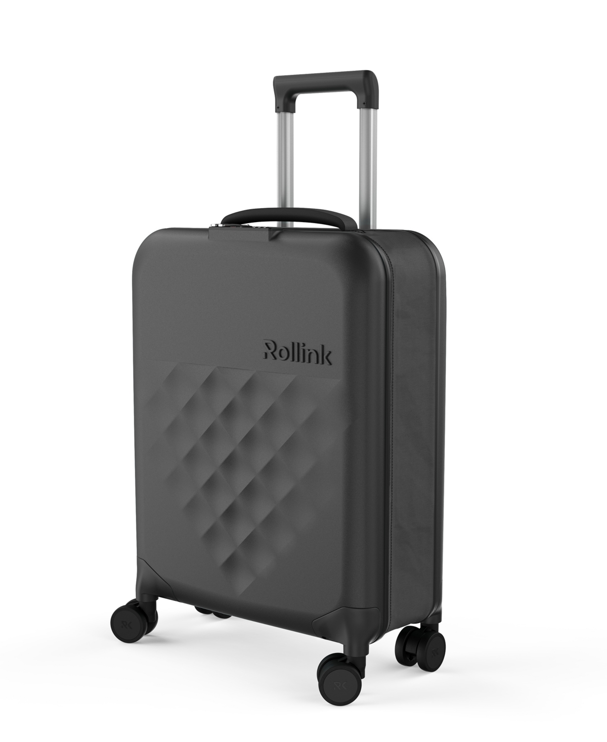 Rollink Flex 360 International 21" Carry-on Spinner Suitcase In Black