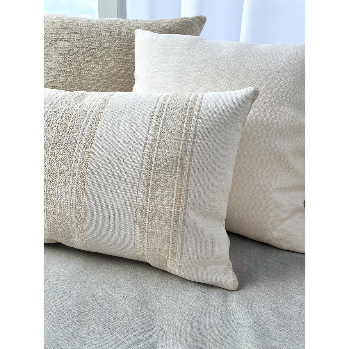 Anaya Home Beach Club Stripe Large Outdoor Pillow