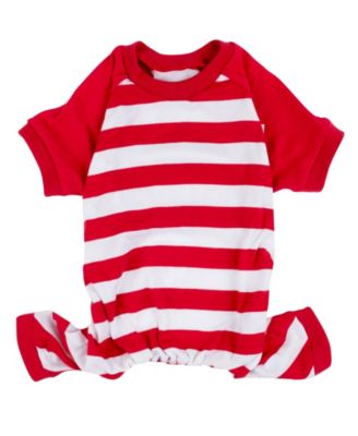 Dog Cotton Striped Holiday Pajamas