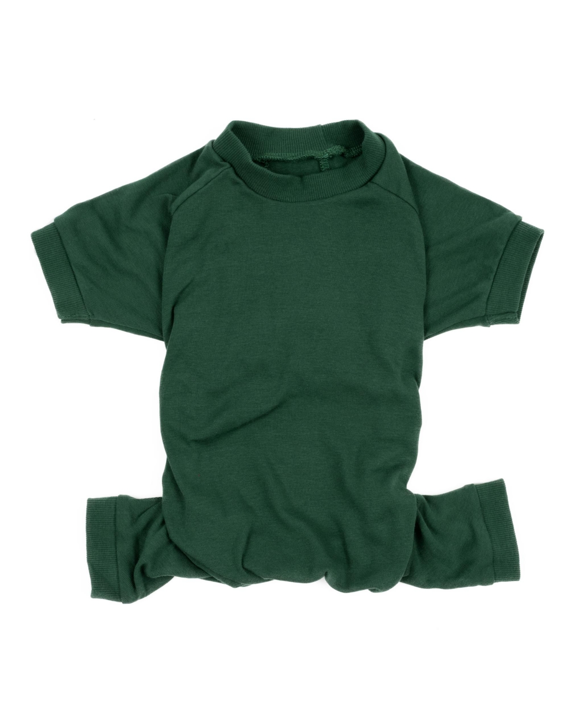 Leveret Dog Cotton Pajama Solid Uniform Green