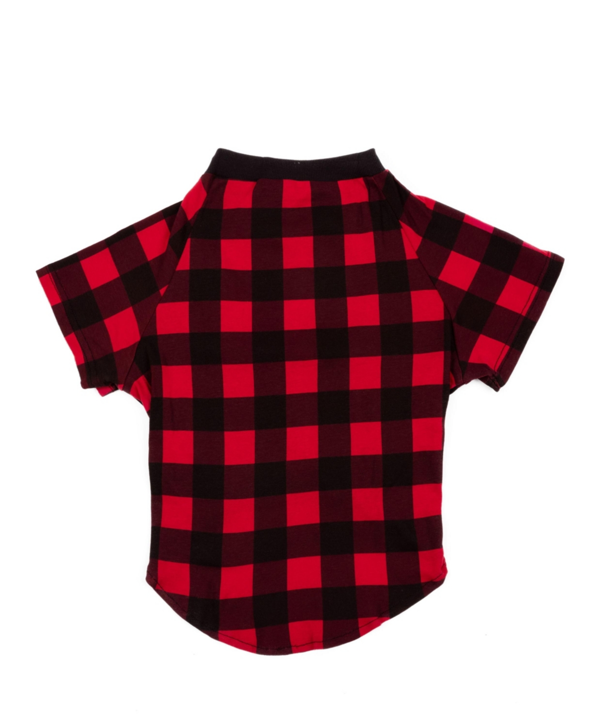 Leveret Big Dog Cotton Pajama Striped Red White and Green - Plaid black  red