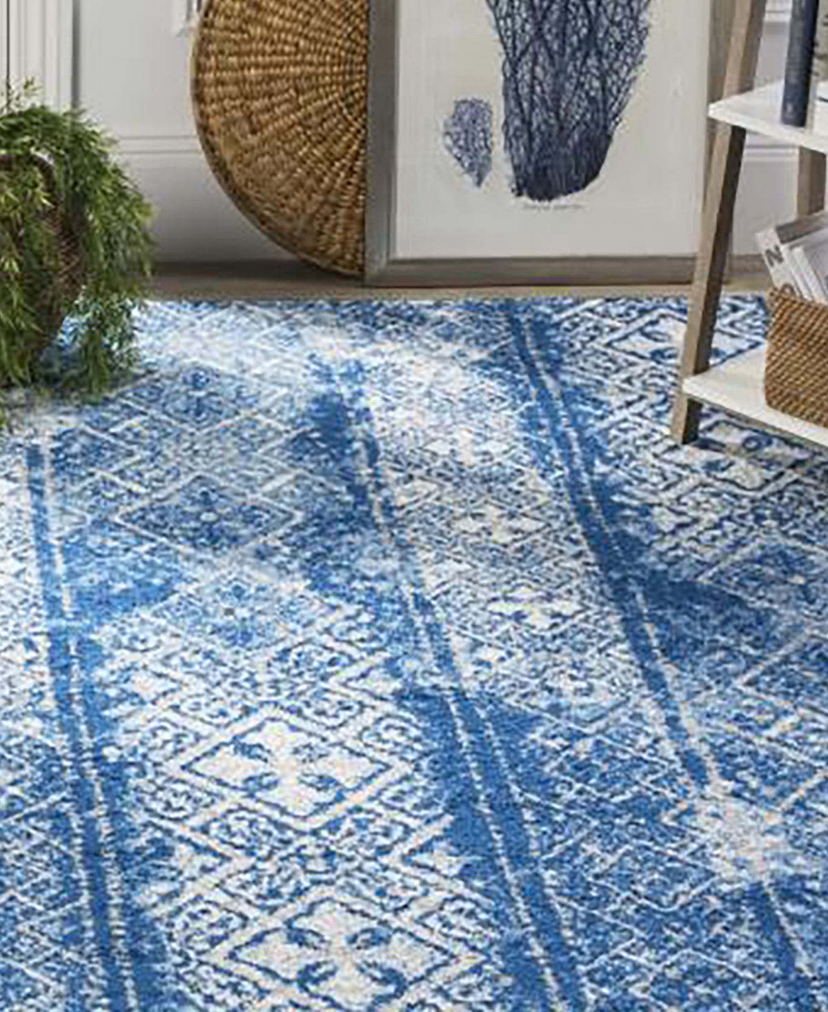 Safavieh Adirondack 111and Blue Area Rug - Silver