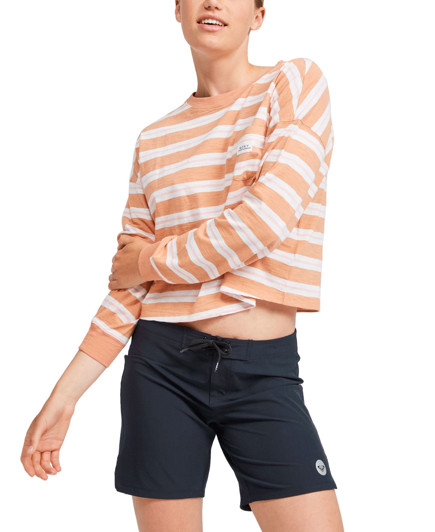 Женские пляжные шорты Roxy To Dye For You, цвет: Антрацитовый — фото 3