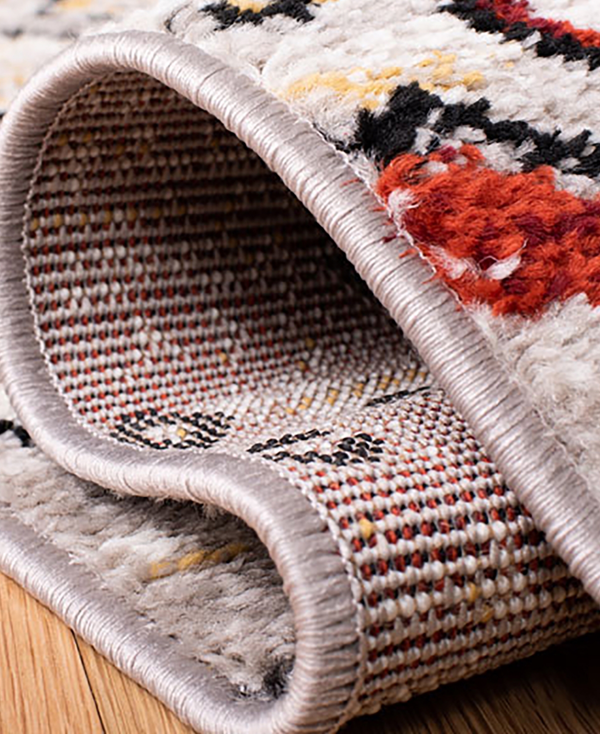 Safavieh Amsterdam AMS108and Multi Sisal Weave Outdoor Area Rug - Light Gray