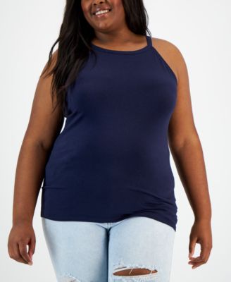 Trendy Plus Size Halter Tank Top