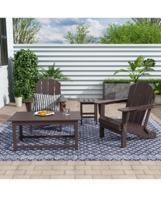 4-Piece Outdoor Paio Adirondack Conversation Set