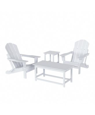 4-Piece Outdoor Paio Adirondack Conversation Set