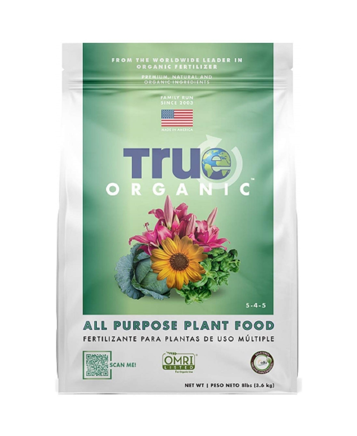 All-Purpose Plant Food for Organic Gardening, 8lb - Brown