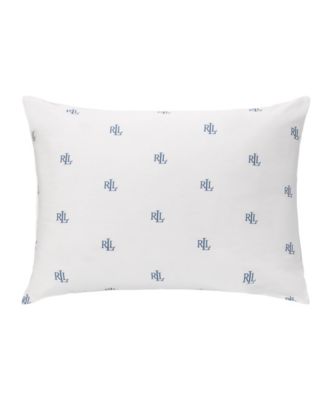 Lauren Ralph Lauren Logo Extra Firm Density Down Alternative Pillow, Standard/Queen