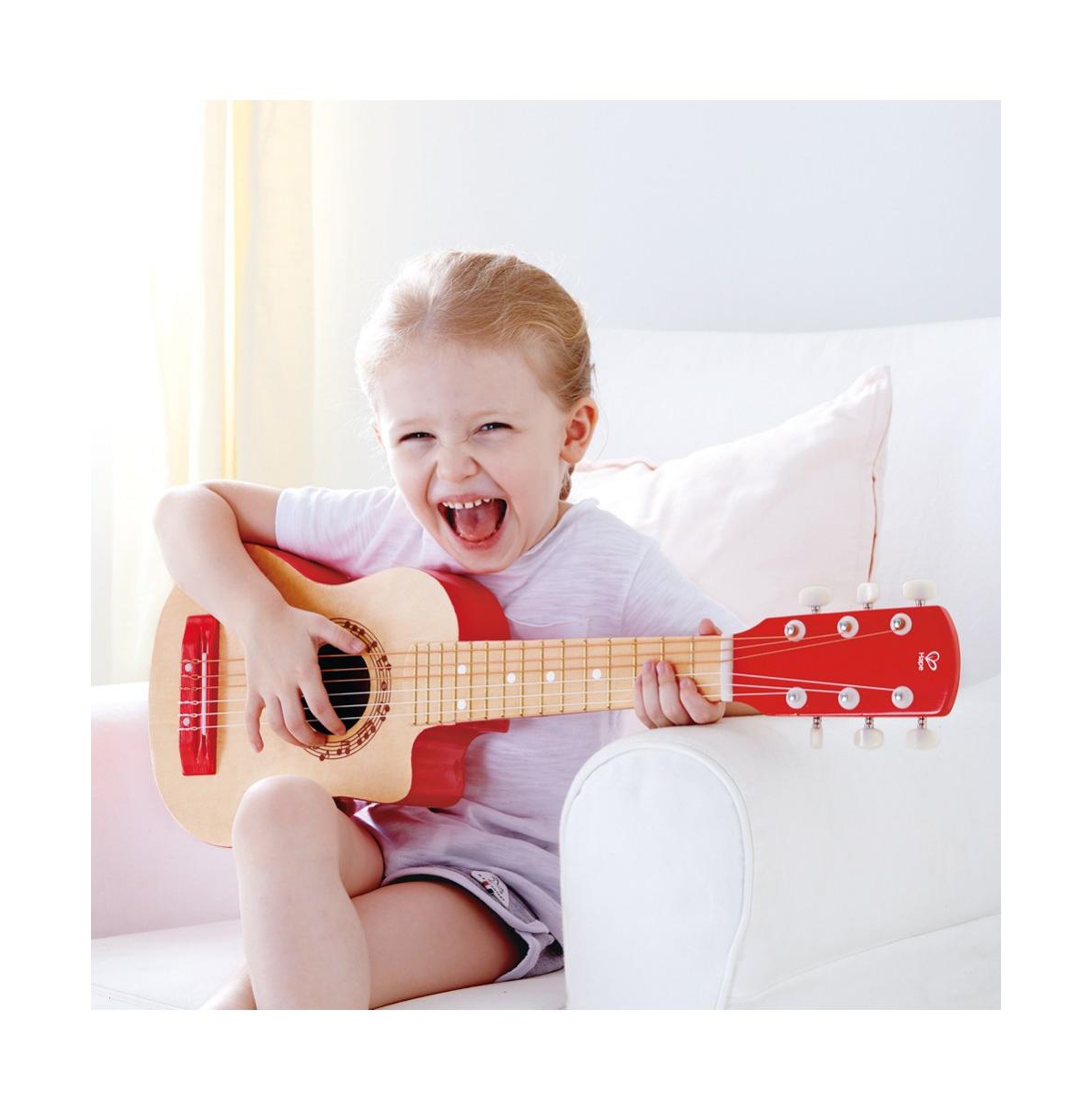 Shop Hape Red Flame Children's First Musical Guitar