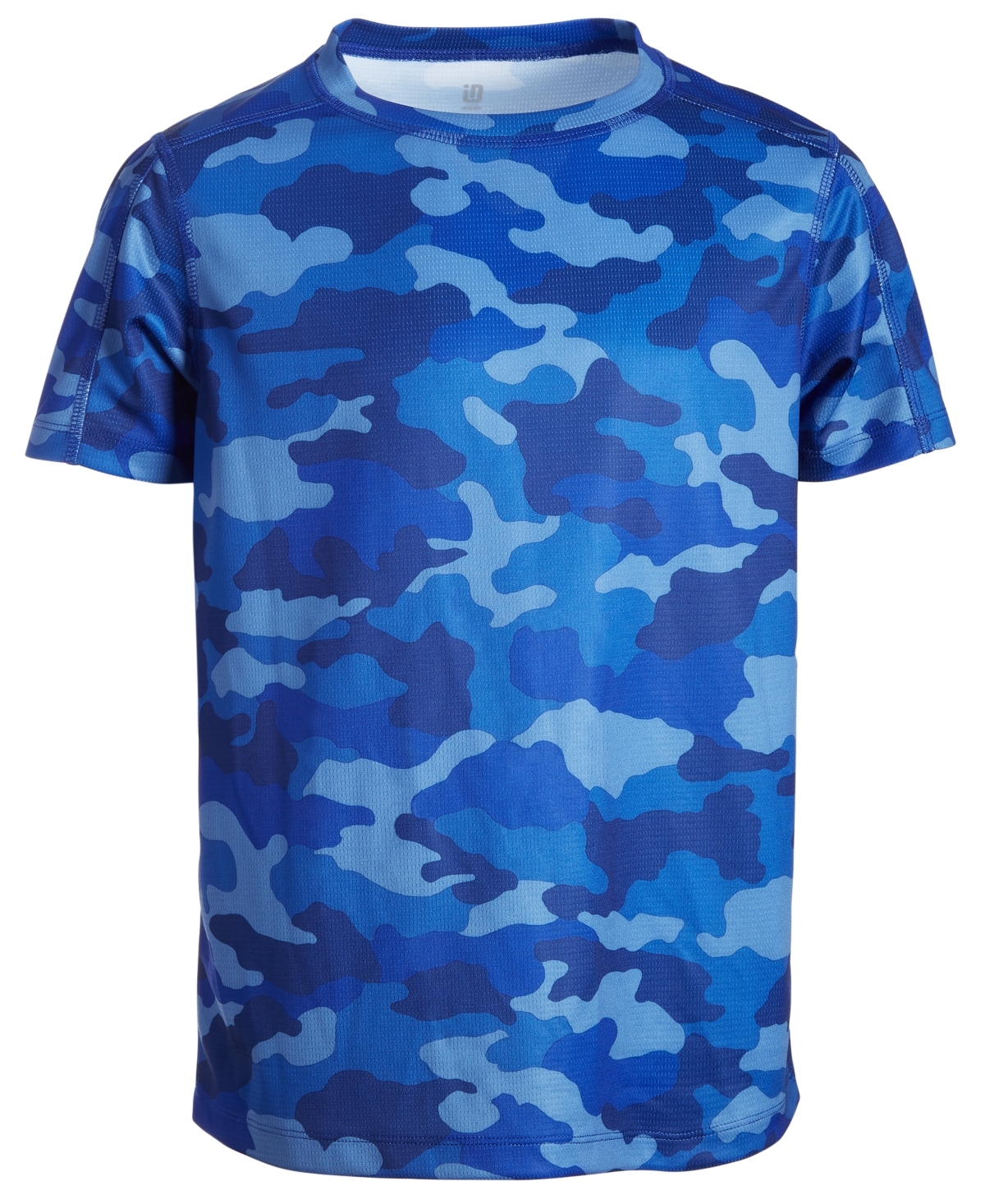 Id Ideology Toddler & Little Boys Camo-print Short Sleeve T-shirt, Created For Macy's In Deep Cobalt