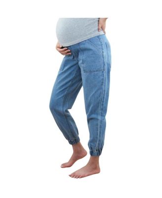 Maternity Jogger Jeans with Belly Band