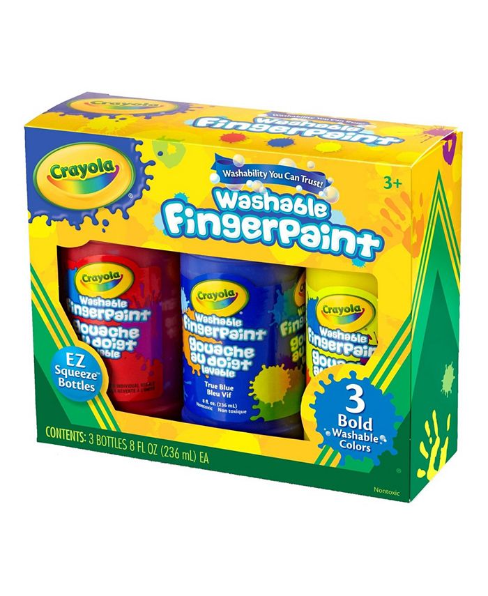 Crayola Washable Finger Paint 8oz 3/PkgPrimary Macy's