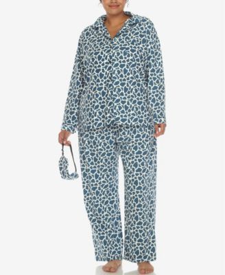 Plus Size Pajama Set, 3-Piece
