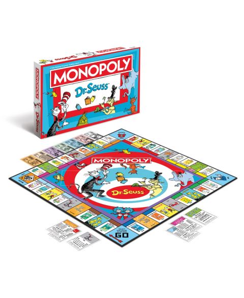 Детская настольная игра MONOPOLY Dr. Seuss Board Game, Ages 8+