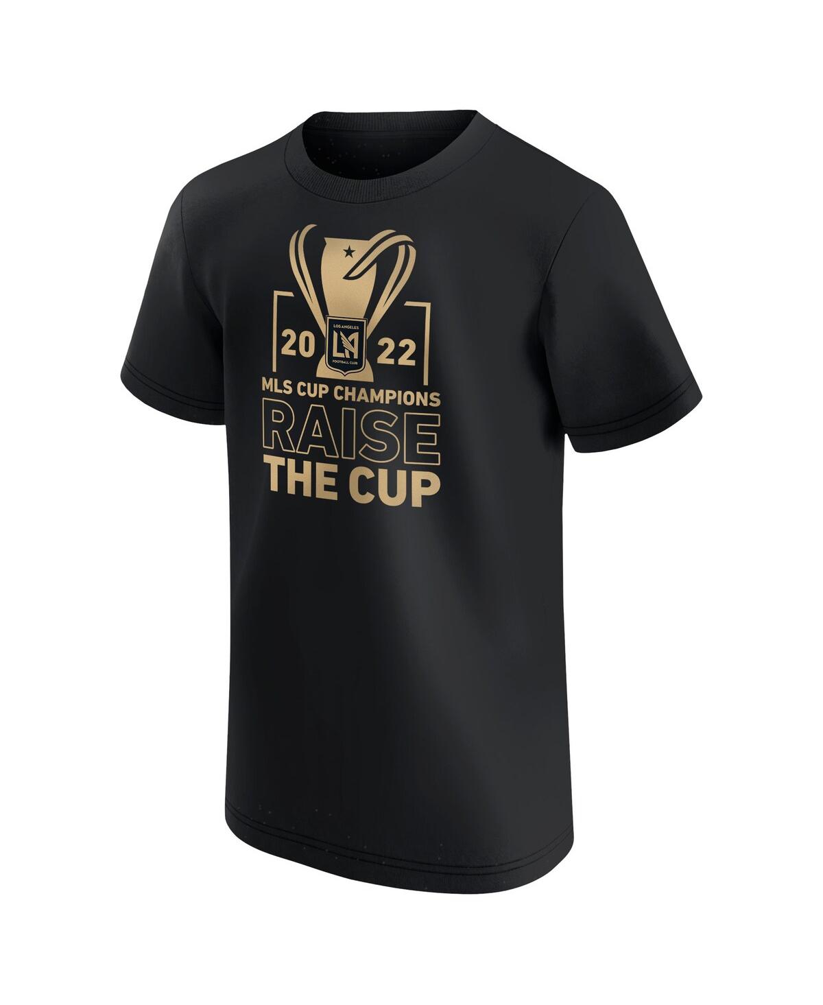 Shop Fanatics Big Boys  Black Lafc 2022 Mls Cup Champions Parade T-shirt