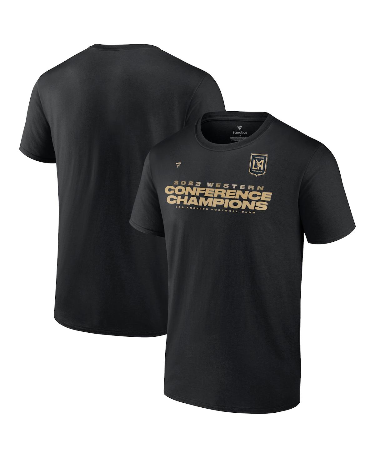 Shop Fanatics Men's  Black Lafc 2022 Mls Western Conference Champions Locker Room T-shirt
