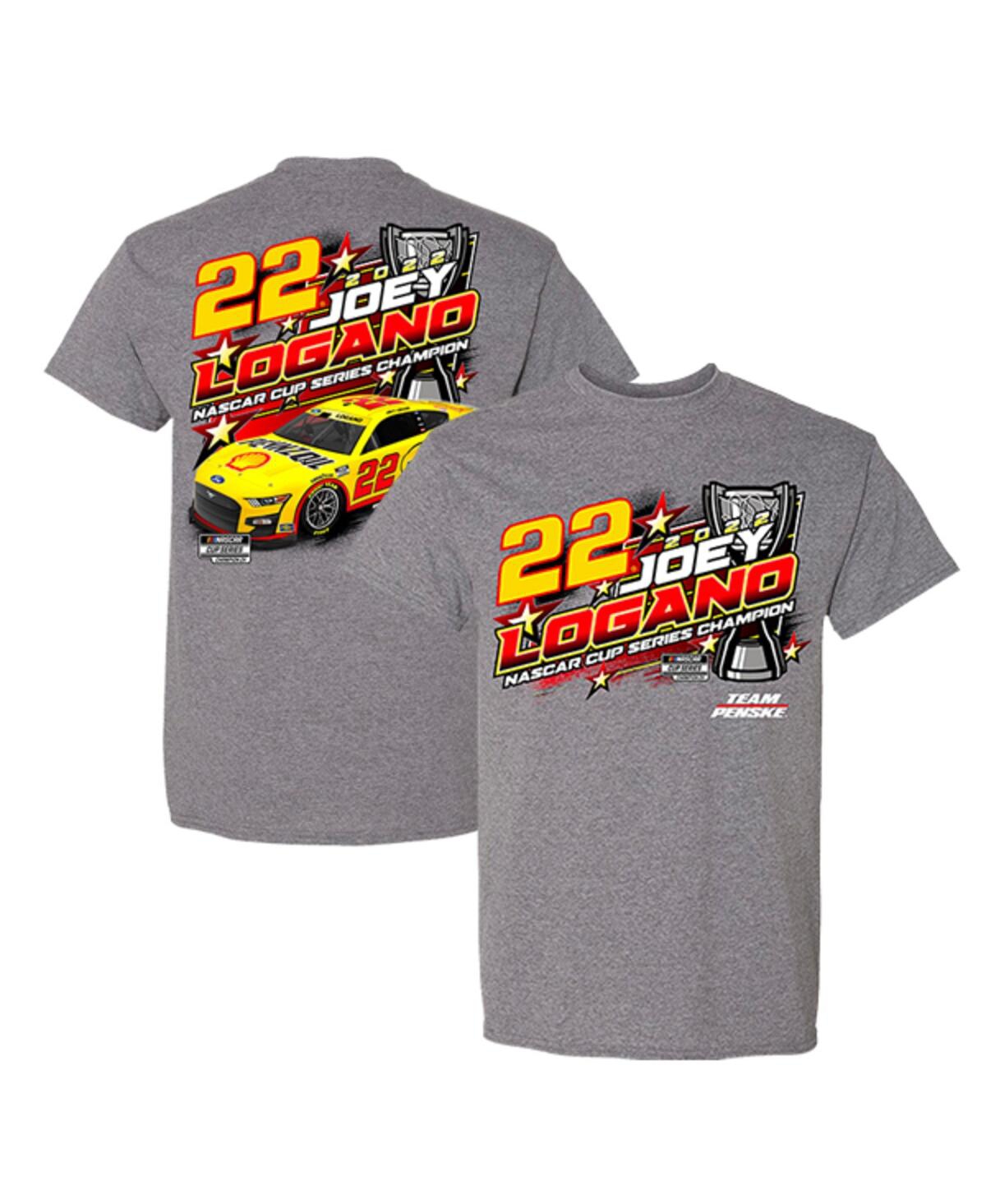 UPC 020424002688 product image for Men's Team Penske Heather Gray Joey Logano 2022 Nascar Cup Series Champion Shell | upcitemdb.com