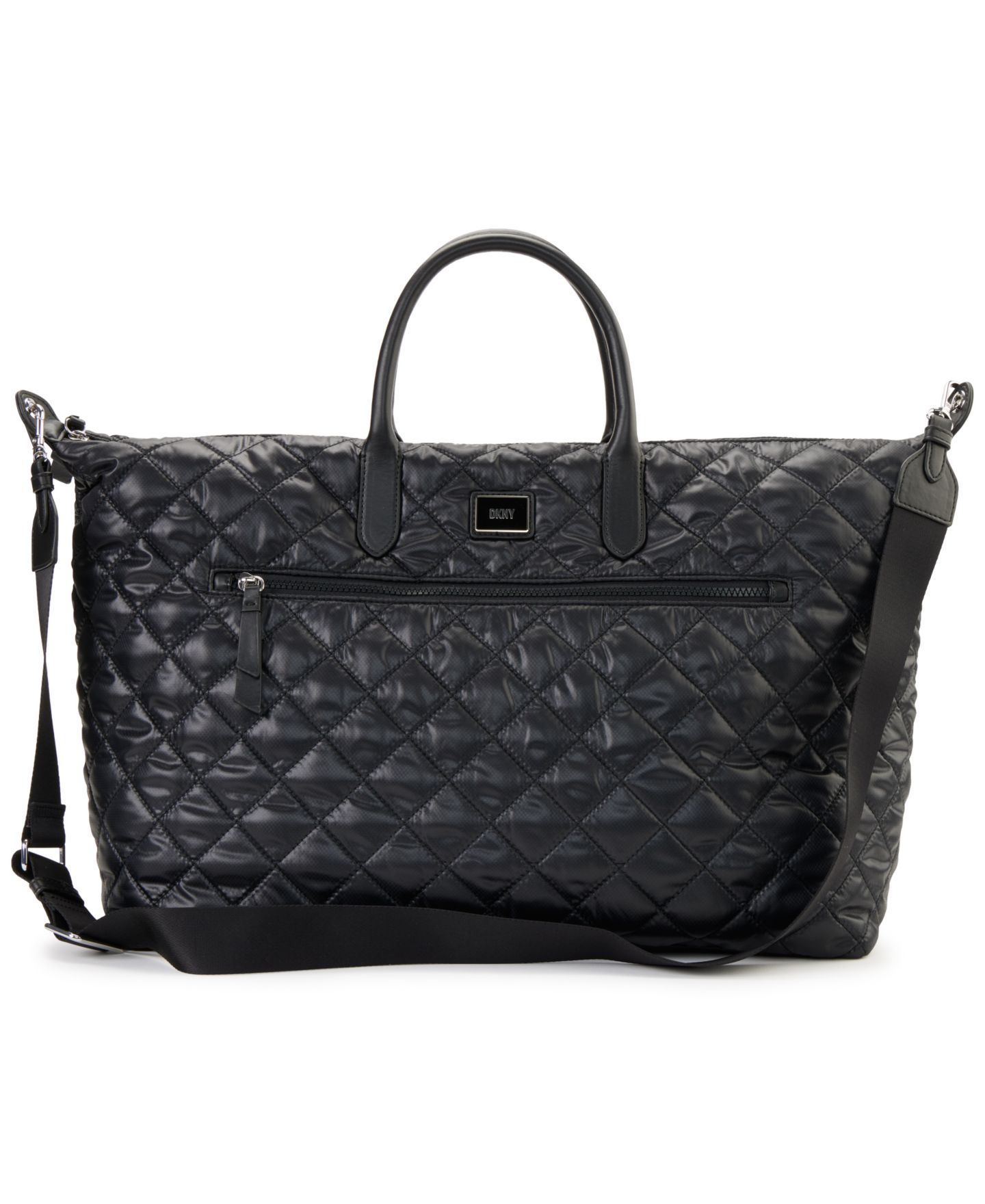 Женская сумка DKNY Lyla Web Strap Weekender, цвет: Чёрный — фото 1