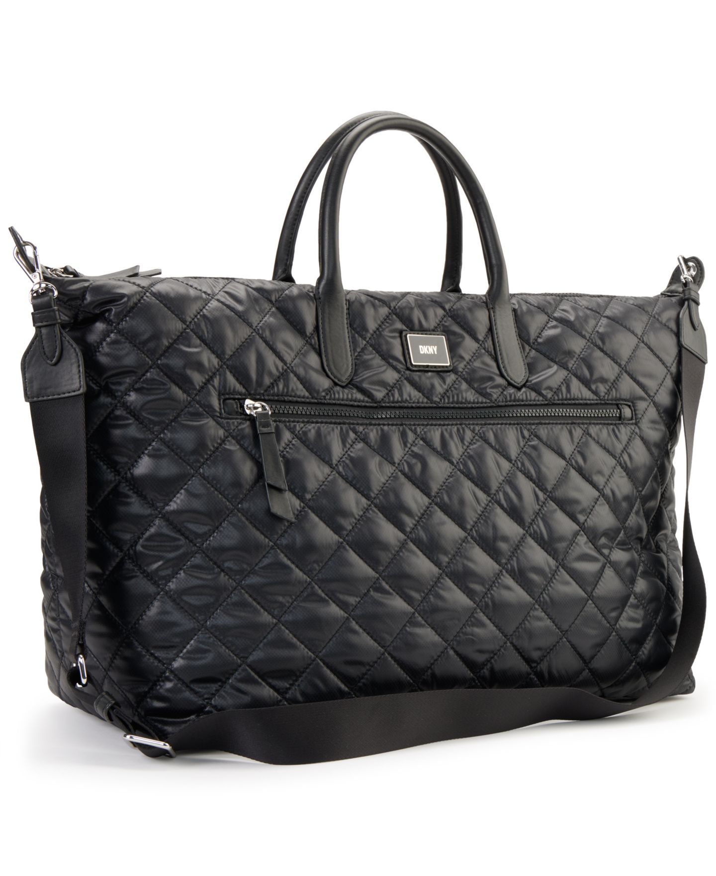 Женская сумка DKNY Lyla Web Strap Weekender, цвет: Чёрный — фото 5