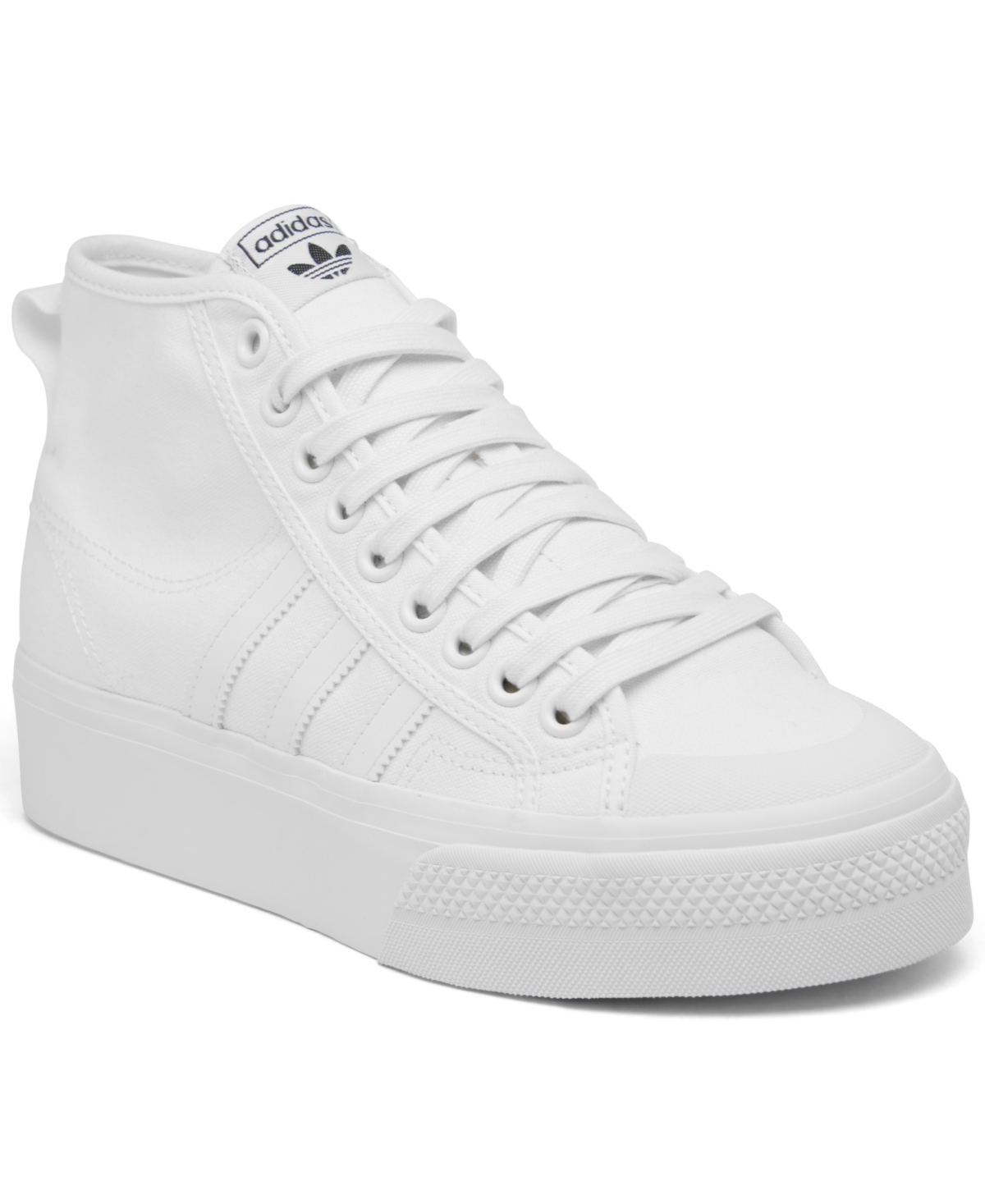 Adidas Originals Women's Originals Nizza Platform Mid Casual Sneakers From Finish Line In White