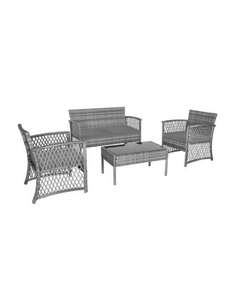 4-Piece Outdoor Patio Conversation Set