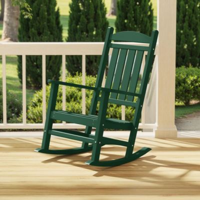 All-Weather Outdoor Patio Poly Classic Porch Rocking Chair
