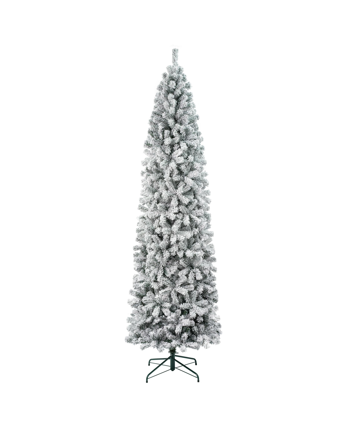 National Tree Company First Traditions 9' Acacia Flocked Tree In Green