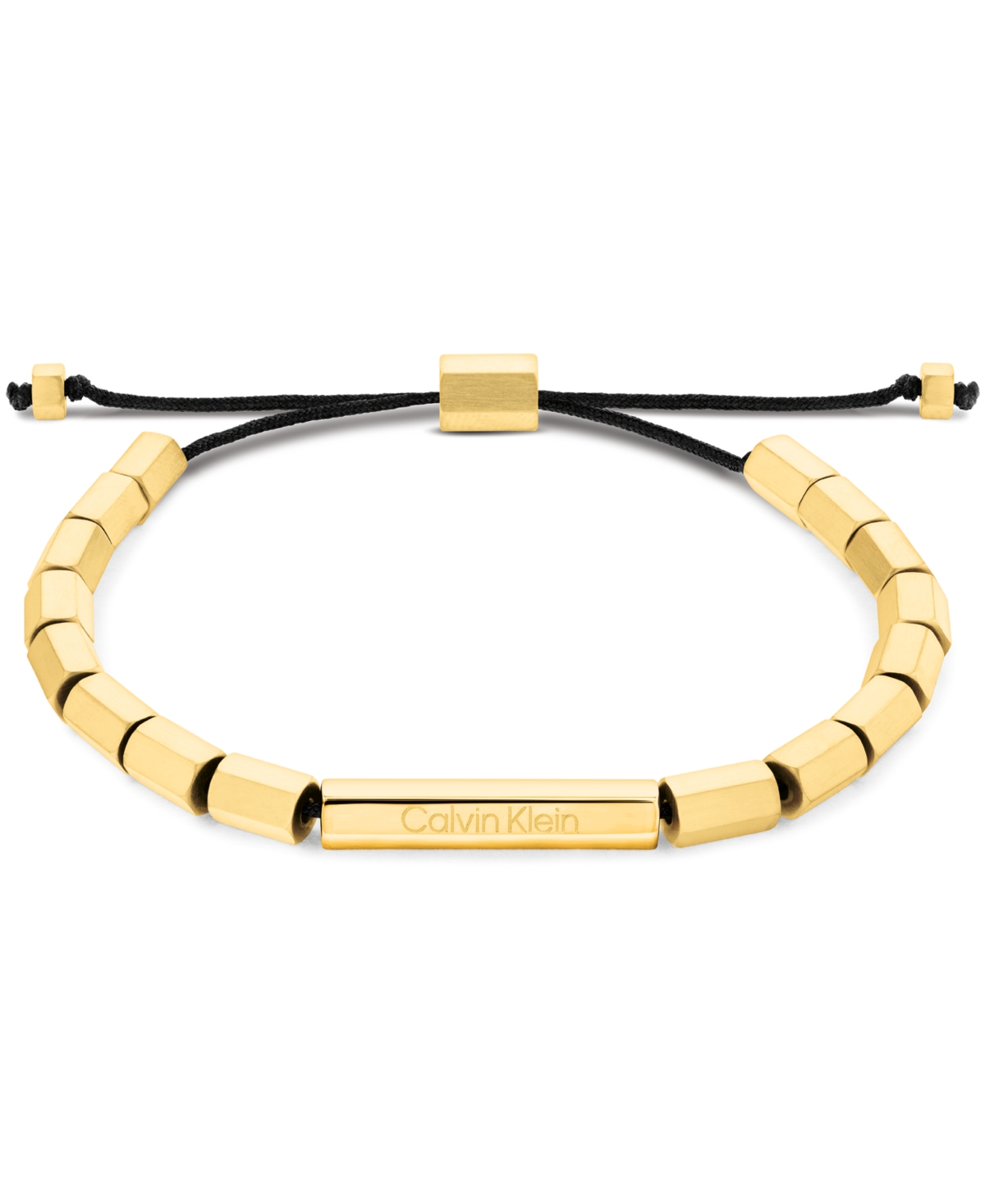 Men's Beaded Bracelet - Gold