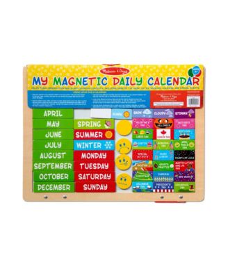 Kids' My First Daily Calendar Magnetic Toy