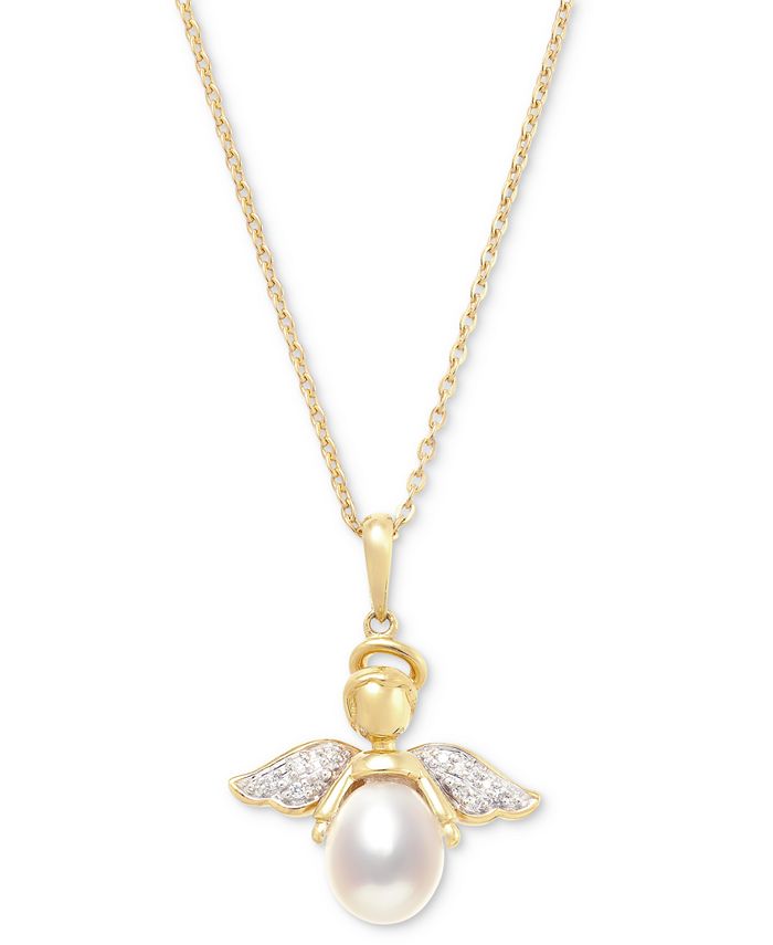 Macys angel shop necklace