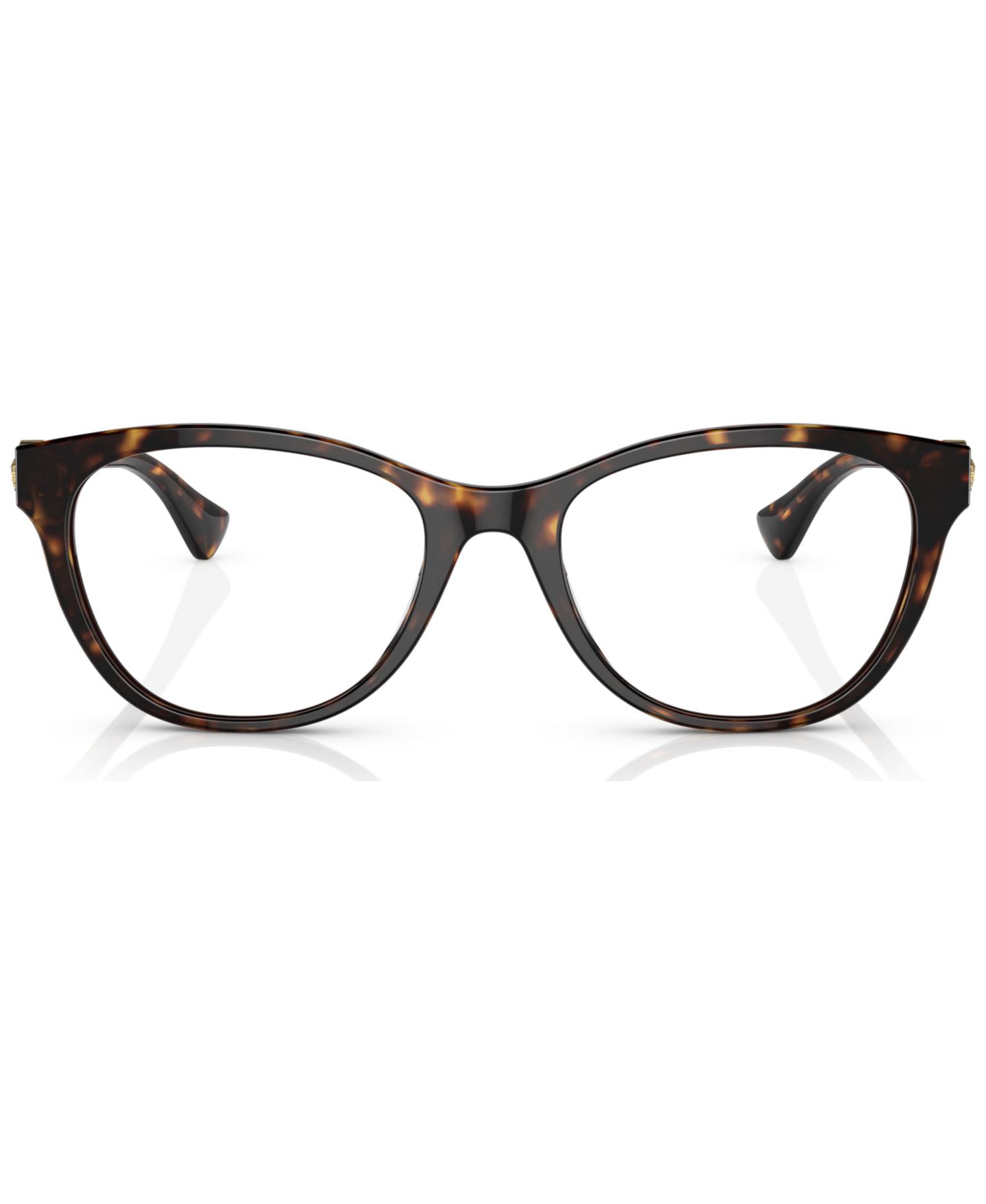 Женские очки Versace Woman Cat Eye Plastic VE3330 Eyeglasses, цвет: Гавана — фото 2