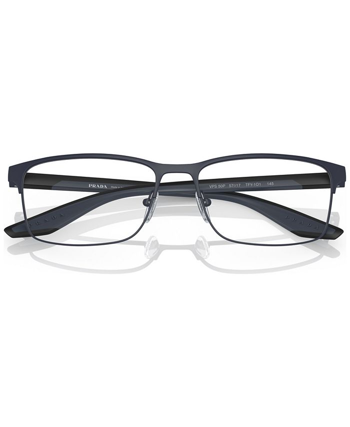 PRADA LINEA ROSSA Men's Rectangle Eyeglasses, PS 50PV55-O - Macy's