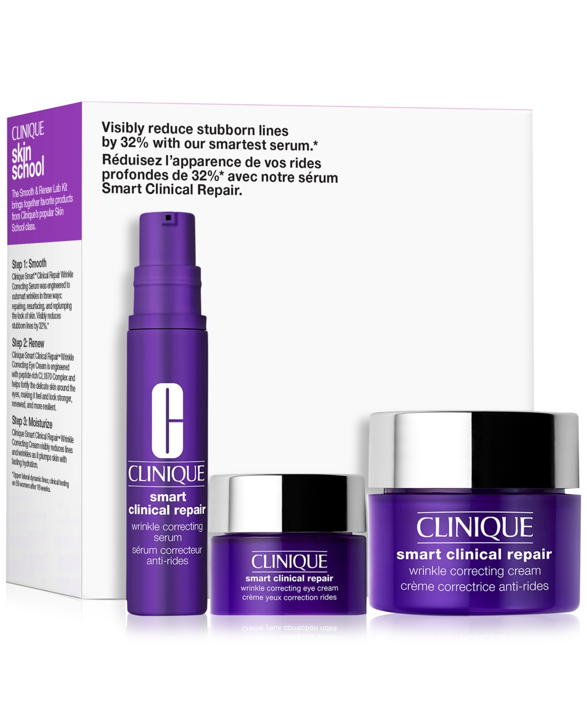 Shop Clinique 3-pc. Skin School Supplies Smooth & Renew Lab Set