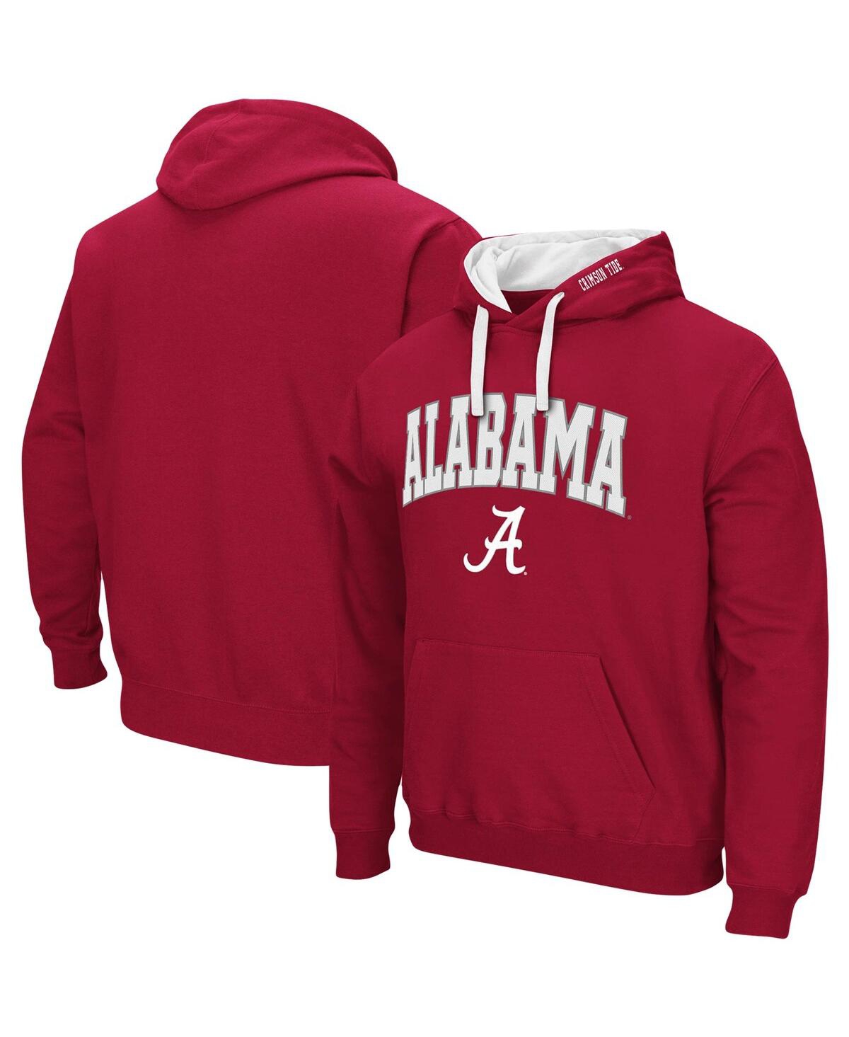 Men's ColosseumAlabamaTide Big and Tall Arch & Logo 2.0 Pullover Hoodie - Crimson