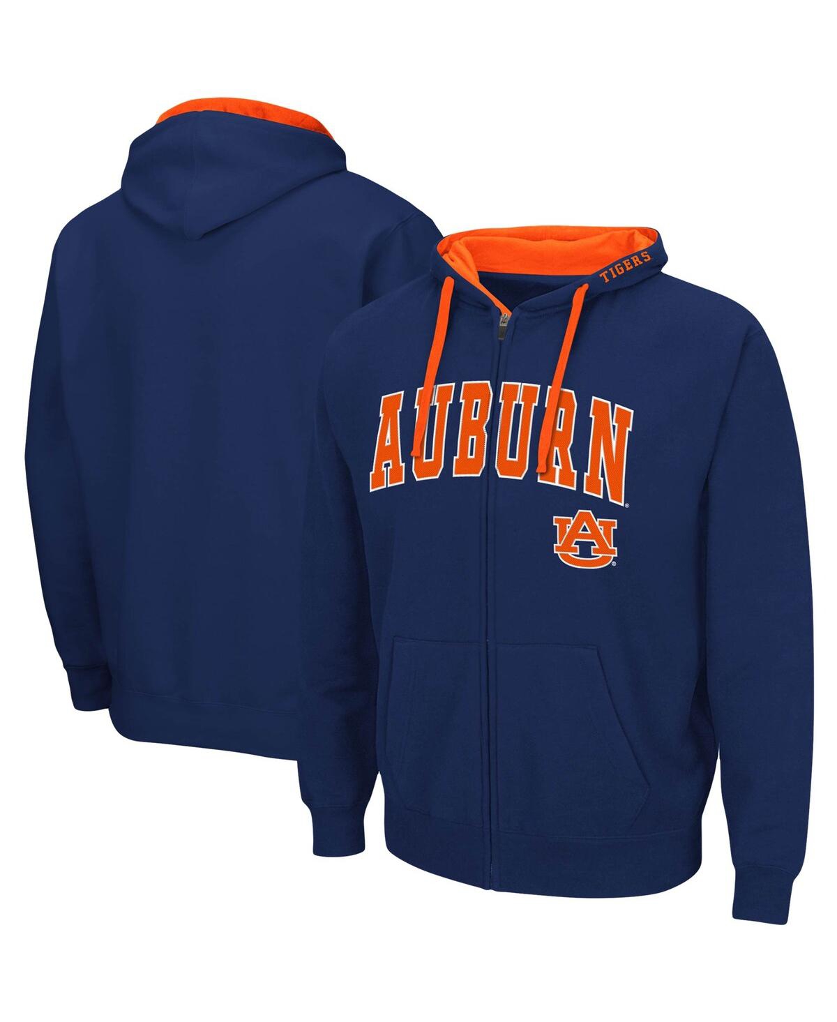 Shop Colosseum Men's  Navy Auburn Tigers Big And Tall Full-zip Hoodie