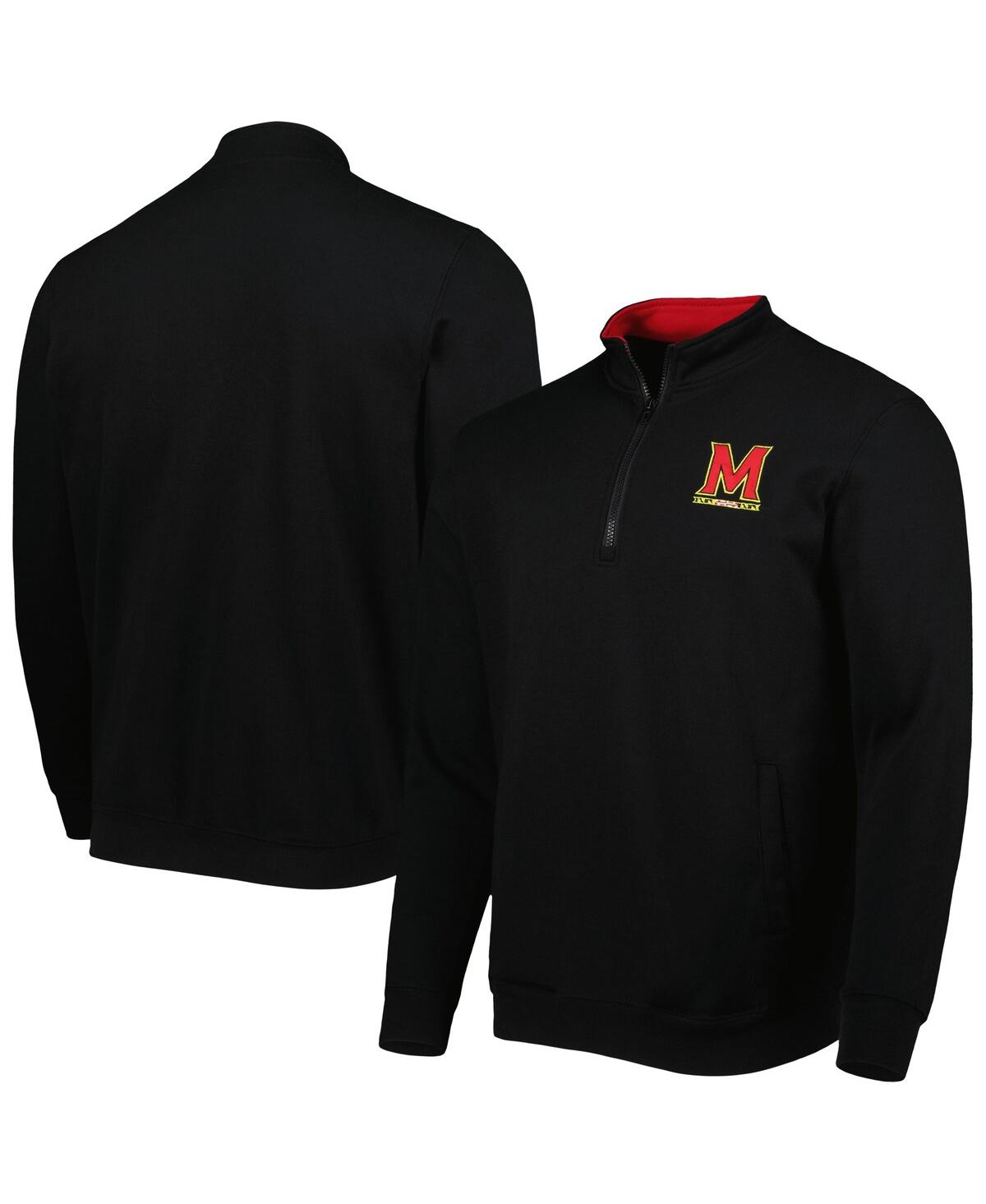 Shop Colosseum Men's  Black Maryland Terrapins Tortugas Quarter-zip Sweatshirt