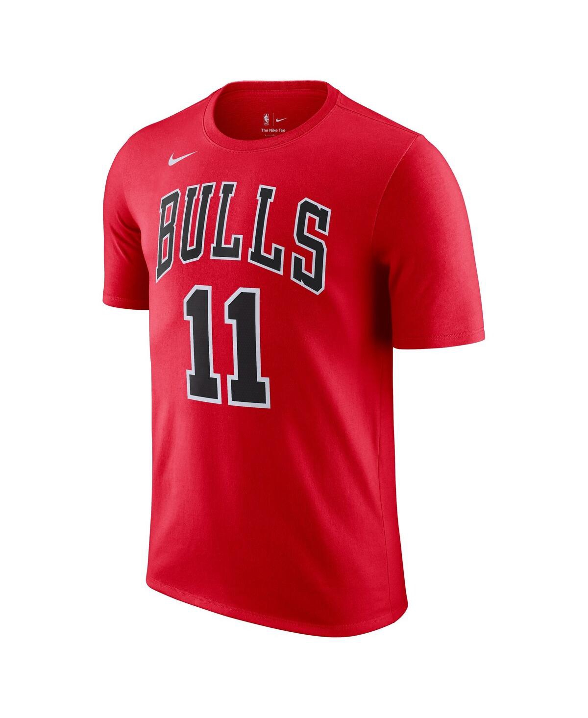 Shop Nike Men's  Demar Derozan Red Chicago Bulls Icon 2022/23 Name And Number Performance T-shirt
