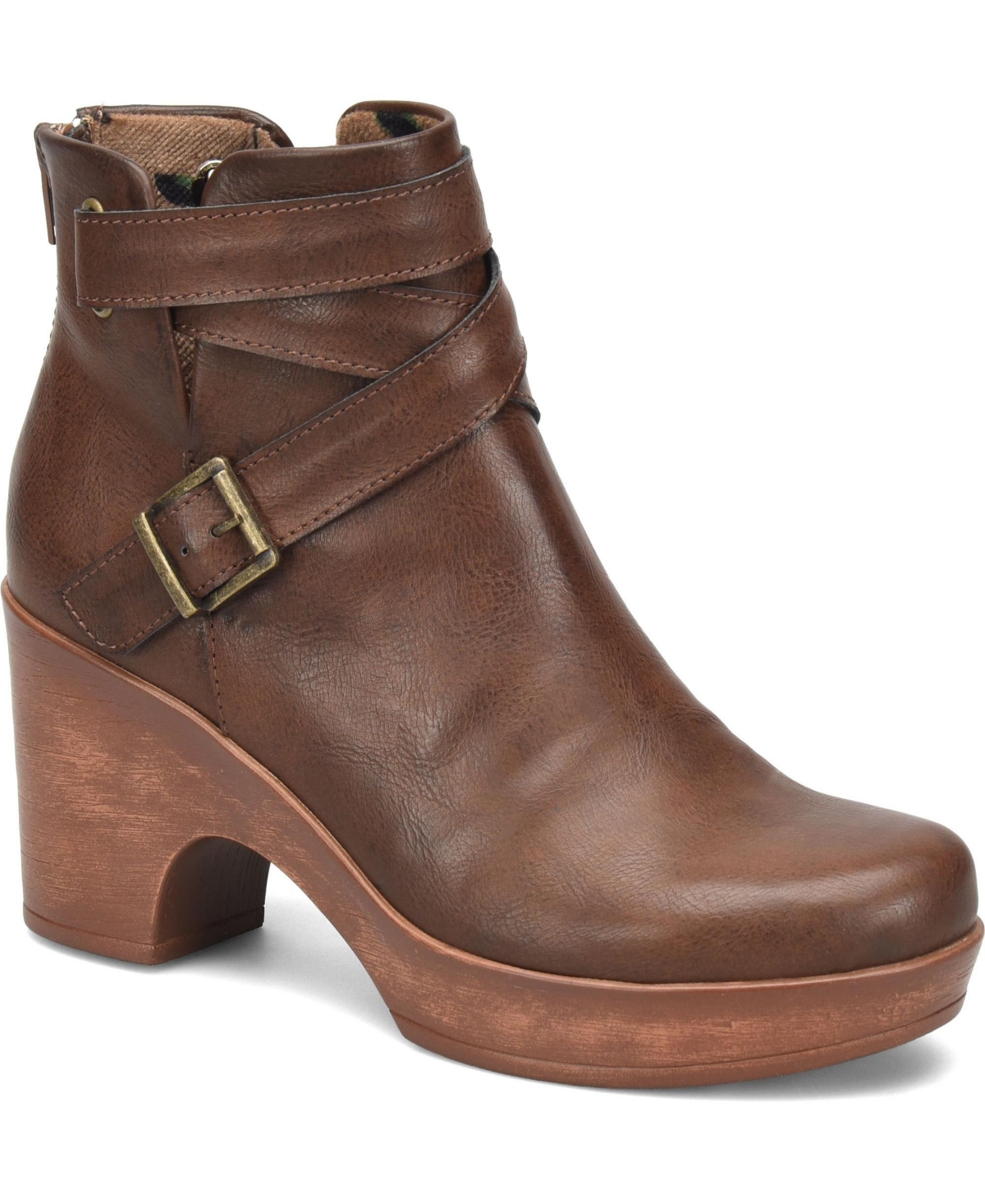 B.o.c. Women's Briley Inside Zipper Comfort Bootie In Dark Brown