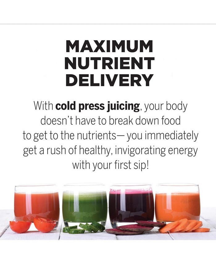 Omega CNC80S Compact LowSpeed Juicer and Nutrition System Macy's