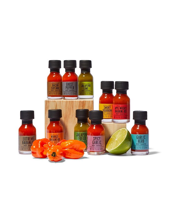 Thoughtfully Smokehouse by Hot Sauce Gift Set, Variety of Natural
