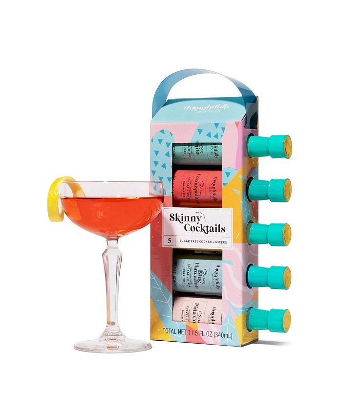 Thoughtfully Cocktails Skinny Cocktail Mixer Variety T Set Set Of 5 Contains No Alcohol 2923